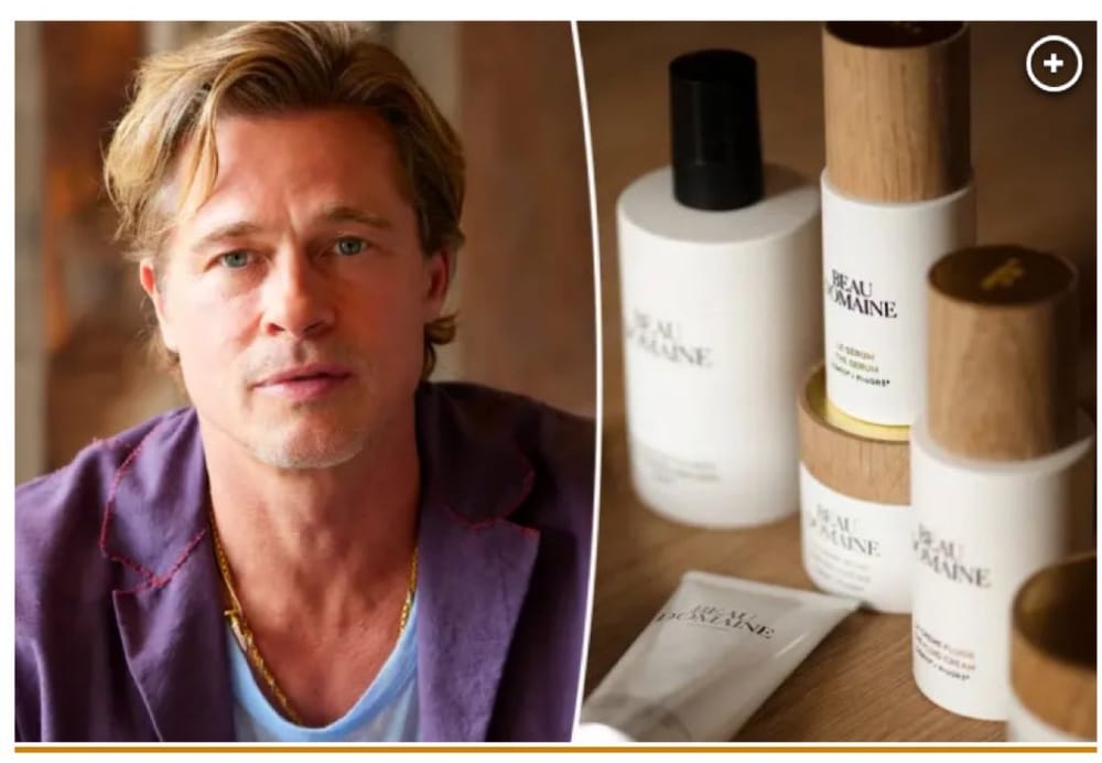 Demandan a Brad Pitt por el nombre de su marca de skincare imagen de la publicación
