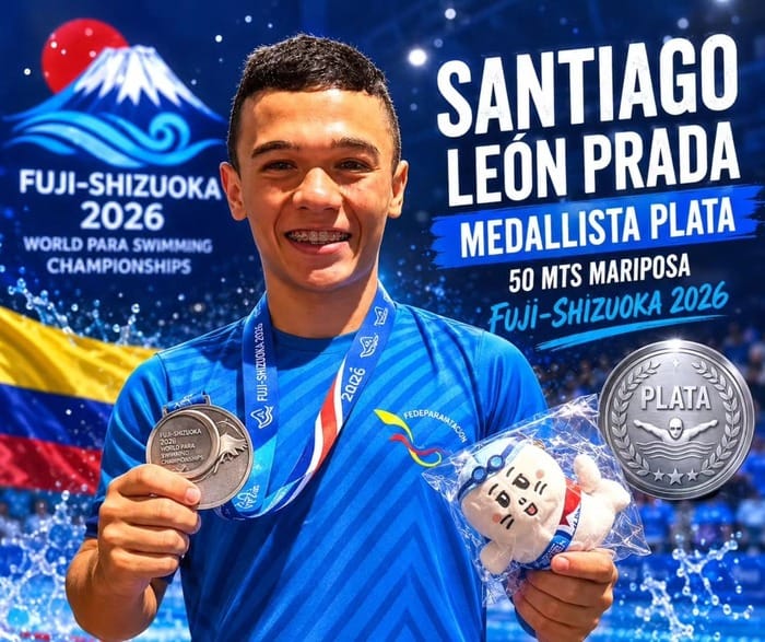 Nadadores santandereanos medallistas de plata en Fuji-Shizuoka imagen de la publicación