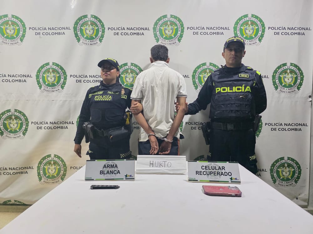 Joven cayó tras hurto con navaja en Bucaramanga imagen de la publicación
