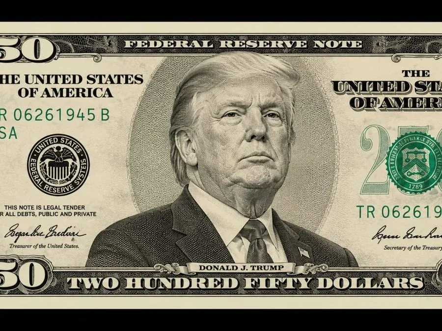 Desde la Casa Blanca impulsan billete de USD 250 con la imagen de Trump imagen de la publicación