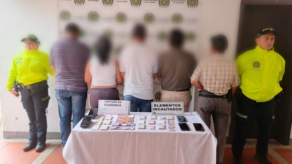 Cinco capturados por mover apuestas clandestinas en Santander imagen de la publicación