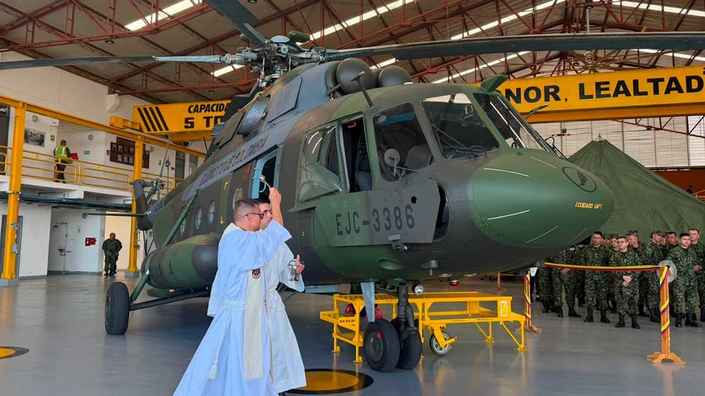 Ejército Nacional extendió en más de año y medio la vida útil de un helicóptero MI-17 imagen de la publicación