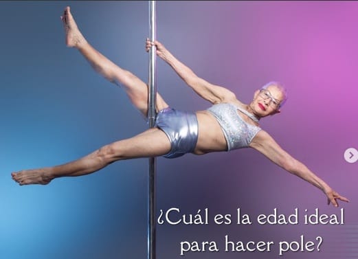 Con 87 años, una mujer se convirtió en un ícono mundial del poldance imagen de la publicación