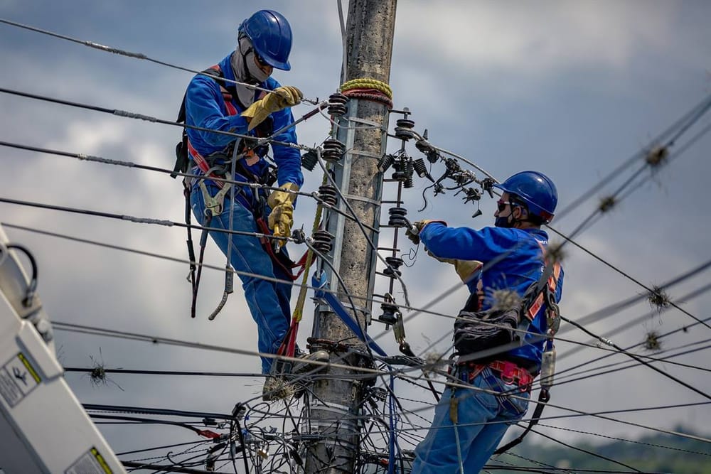 Avanza la recuperación de redes y restablecimiento de la energía eléctrica en el Área Metropolitana imagen de la publicación