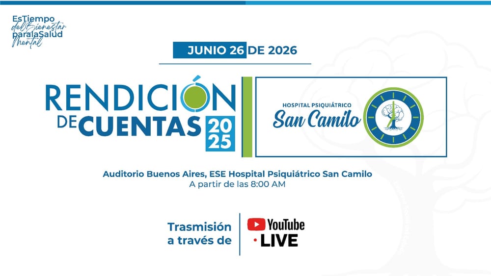E.S.E. Hospital Psiquiátrico San Camilo tendrá rendición de cuentas imagen de la publicación