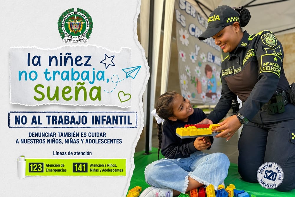 “La niñez no trabaja, sueña”: Policía de Bucaramanga refuerza campaña contra el trabajo infantil imagen de la publicación