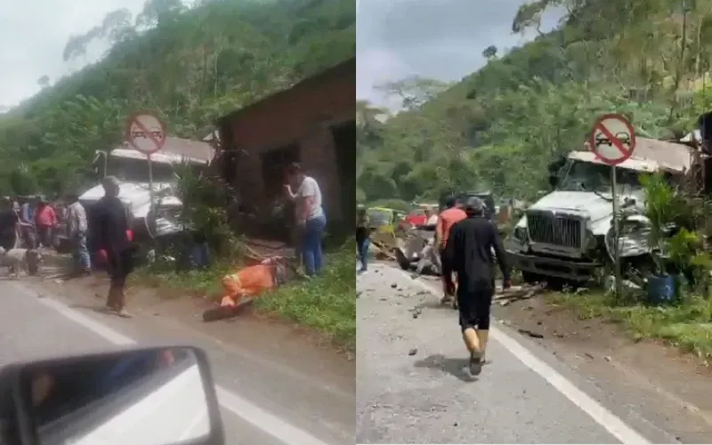 Volqueta deja varios heridos tras impactar con casas en El Playón imagen de la publicación