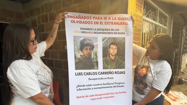 "Queremos saber si están vivos o muertos": familias santandereanas llevarán su clamor al Congreso por desaparecidos en la guerra de Rusia imagen de la publicación