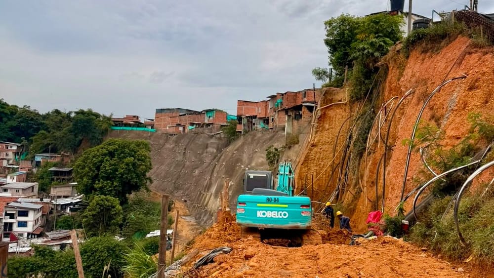 Obras de mitigación en el barrio La Feria de Bucaramanga están cerca de terminarse imagen de la publicación