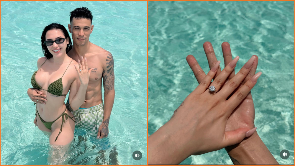 Aida Victoria Merlano confirmó su matrimonio con el streamer Escro y mostró su anillo: “No estoy preñada” imagen de la publicación
