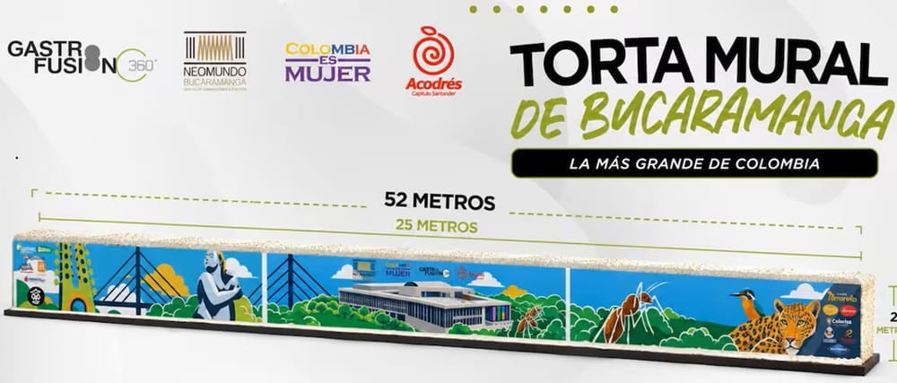 Gigantesca torta de 52 metros será degustada en Neomundo imagen de la publicación