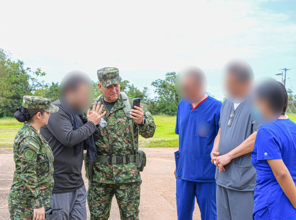 Rescatado por el Ejército un ganadero que había sido raptado en Norte de Santander imagen de la publicación