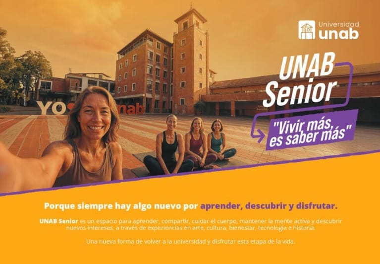 UNAB Senior es la propuesta para seguir viviendo la universidad imagen de la publicación