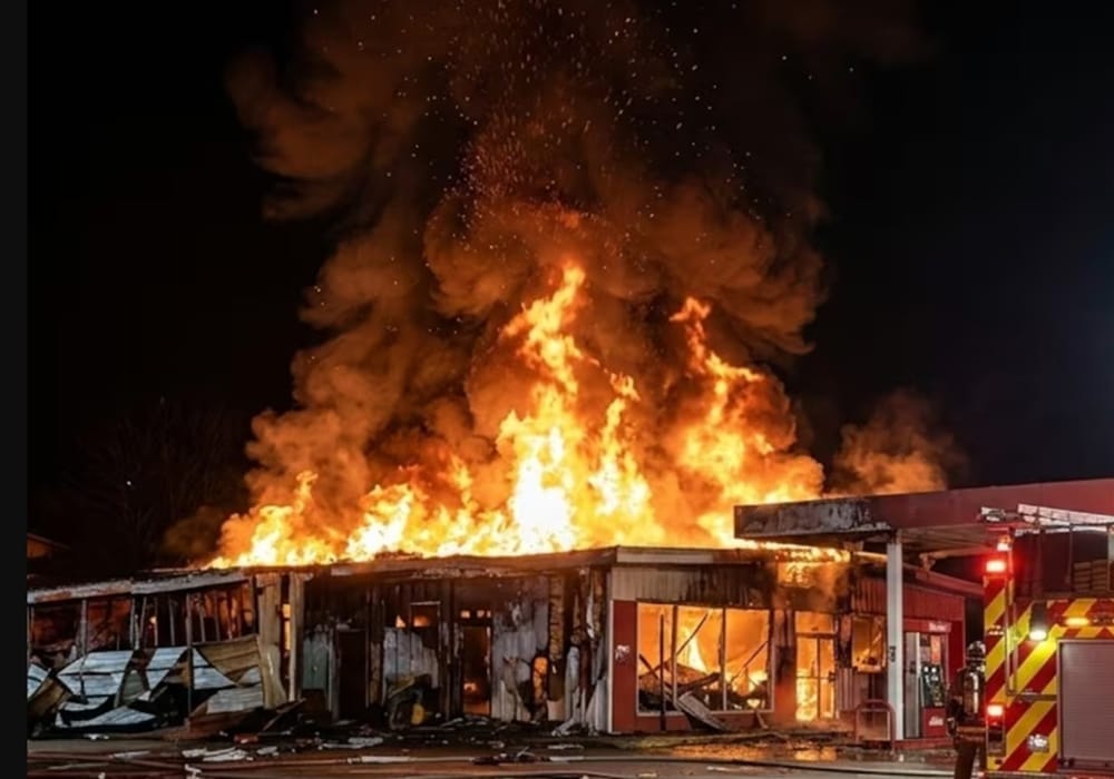 Nuevo incendio en el Portal de Metrolínea en Girón ¿manos  criminales o llamas  convenientes? imagen de la publicación