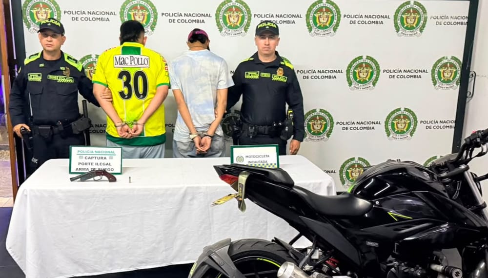 Capturan a dos jóvenes armados en El Porvenir, Bucaramanga imagen de la publicación