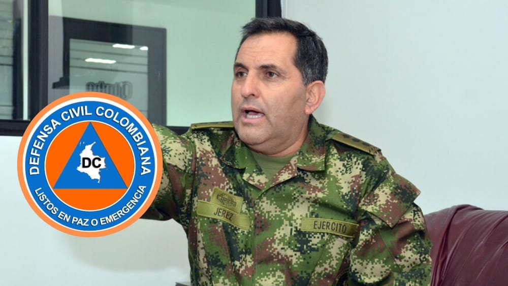 General Jerez nuevo director de la defensa civil colombiana imagen de la publicación