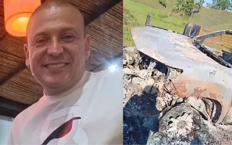 Hallan calcinada en Santander la camioneta de empresario desaparecido hace más de diez días imagen de la publicación