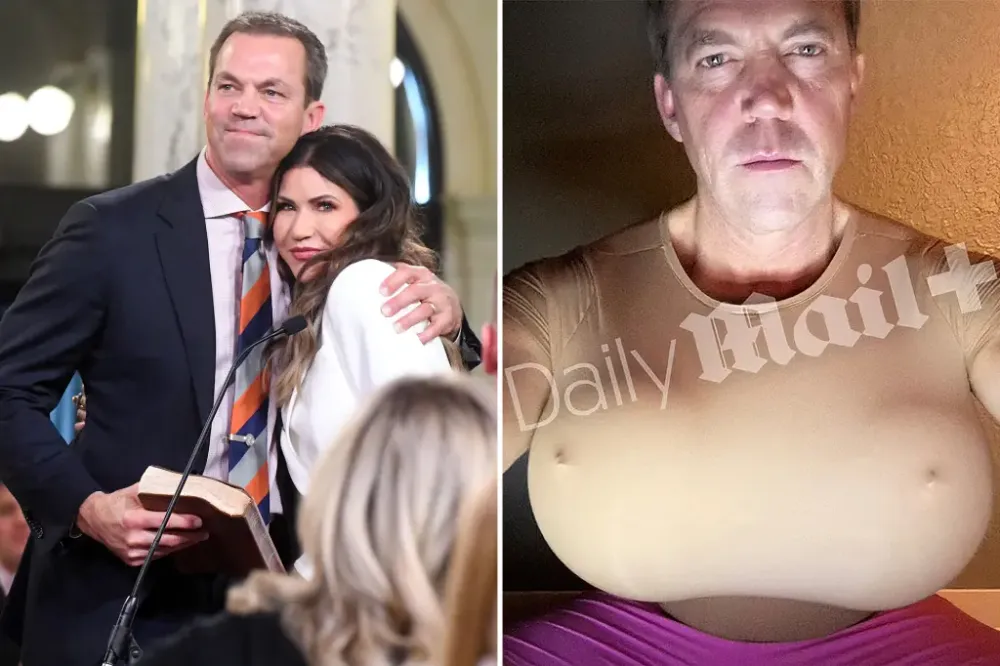 ¡Se acabó el amor! Kristi Noem se divorcia tras el escándalo de su esposo con senos postizos imagen de la publicación