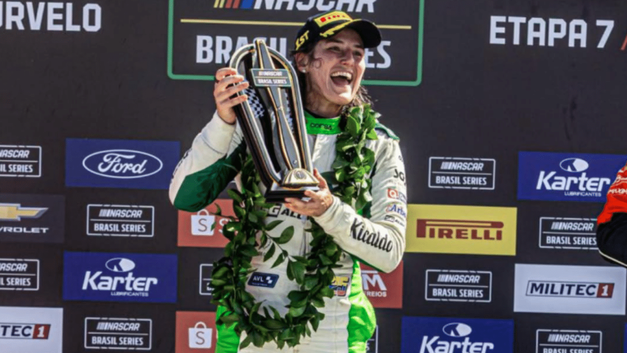 Tatiana Calderón hizo historia al convertirse en la primera mujer en ganar una carrera de Nascar Brasil imagen de la publicación
