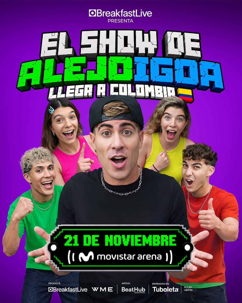 Alejo Igoa llevará su universo a Bogotá: el creador de contenido en español más seguido del mundo llega al Movistar Arena imagen de la publicación