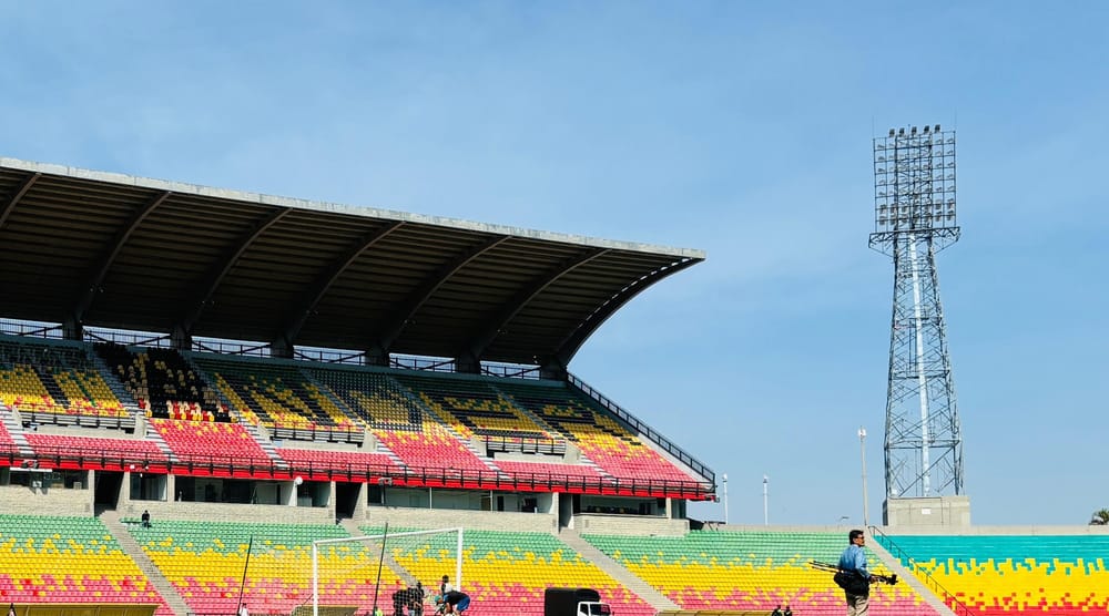 InderSantander aclara situación del luminarias en estadio Américo Montanini imagen de la publicación