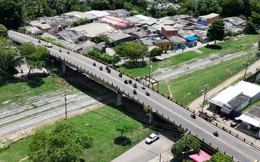 Puente Elevado de Barrancabermeja vuelve a estar en servicio después de reparaciones imagen de la publicación
