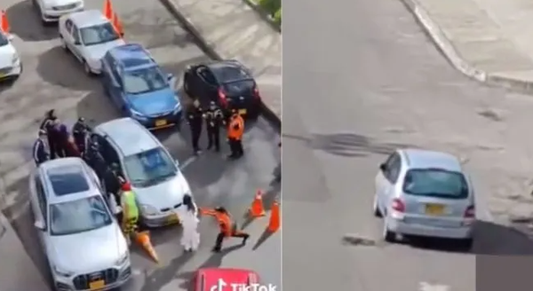 VIDEO. Capturan a conductor intolerante que arrolló a otro