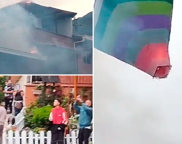 Globo y pólvora, la peligrosa combinación de unos jóvenes que asustó a un barrio