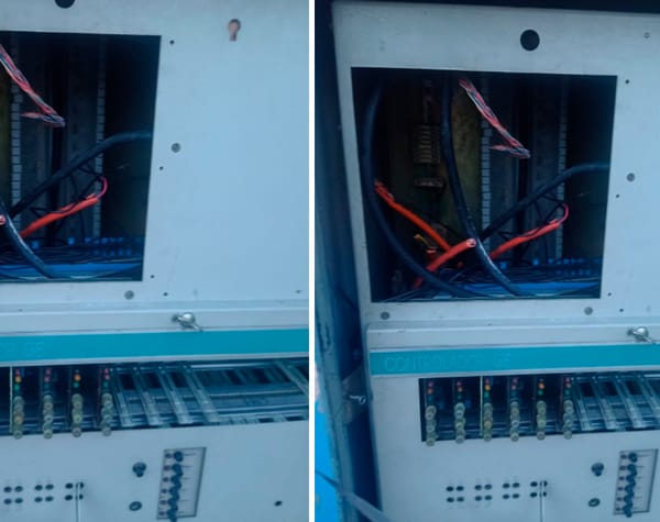 Continúan vandalizando cableados de semáforos