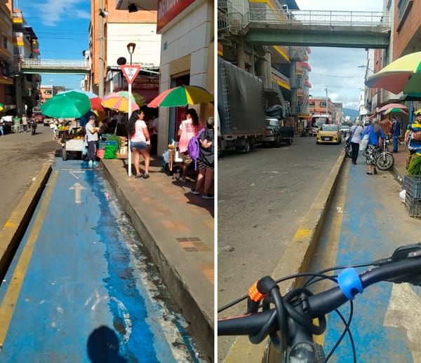 La ciclorruta en el centro de la ciudad podría  ser desmontada por su poco uso