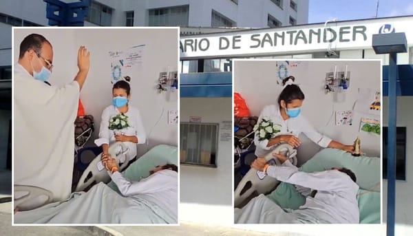 VIDEO. Emotiva boda en el HUS para paciente con cáncer avanzado