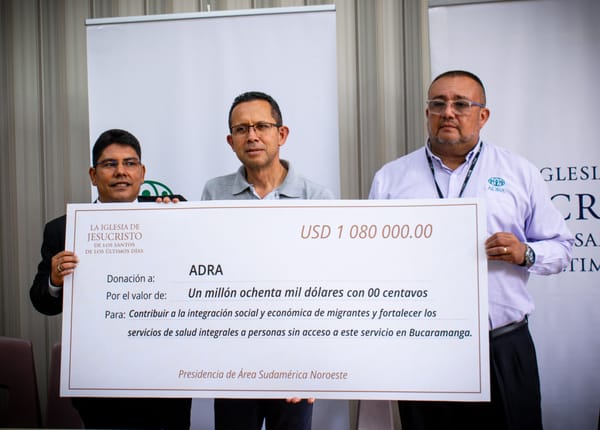 La Iglesia de Jesucristo de los Santos de los Últimos Días y ADRA se unen para asistir a migrantes en Santander
