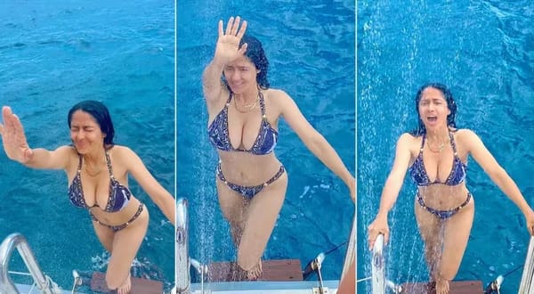 ¡Sorpresa en bikini! Picante sesión de fotos de Salma Hayek