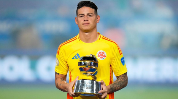 VIDEO. Reconocimiento a James Rodríguez: Mejor jugador de la Copa América 2024