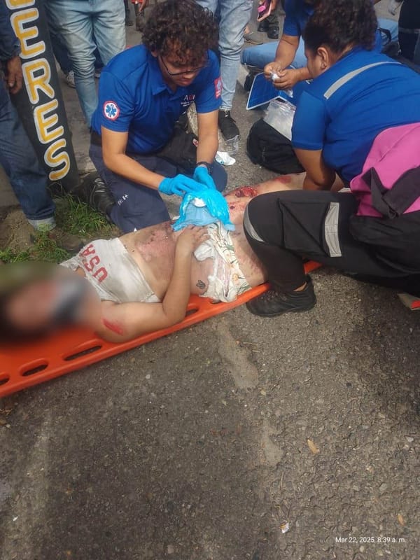 Buscan familiares de motociclista que sufrió grave accidente en Barrancabermeja