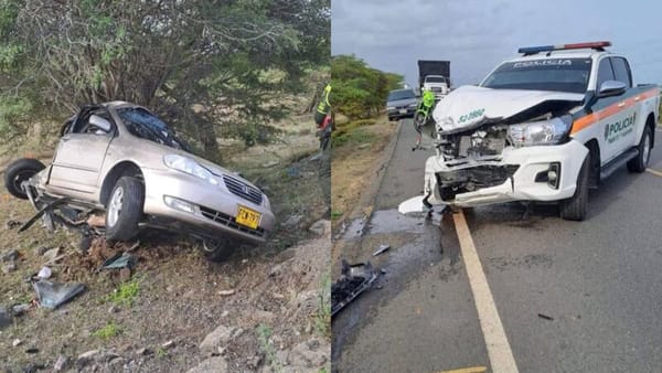Tragedia en la vía a Santa Marta deja tres jóvenes muertos: ya los identificaron