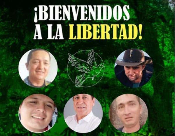 Liberados los cinco ganaderos secuestrados por el ELN en Casanare