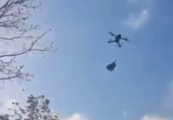 ¡Indignante! Jóvenes elevaron un perro amarrado a un dron