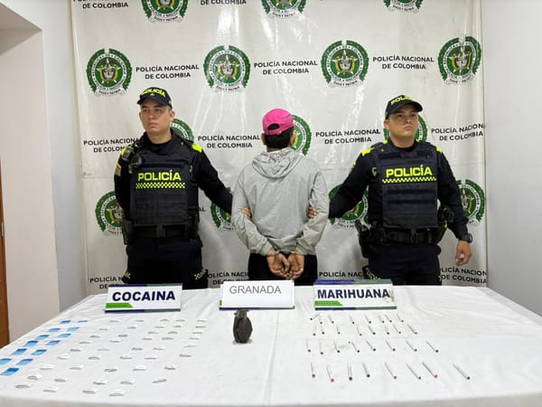 ‘Jibaro’ protegía la ‘merca’ con una granada en Bucaramanga