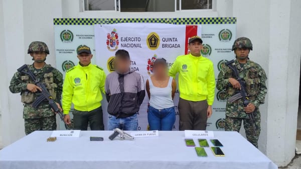 Capturados dos presuntos miembros del Clan del Golfo