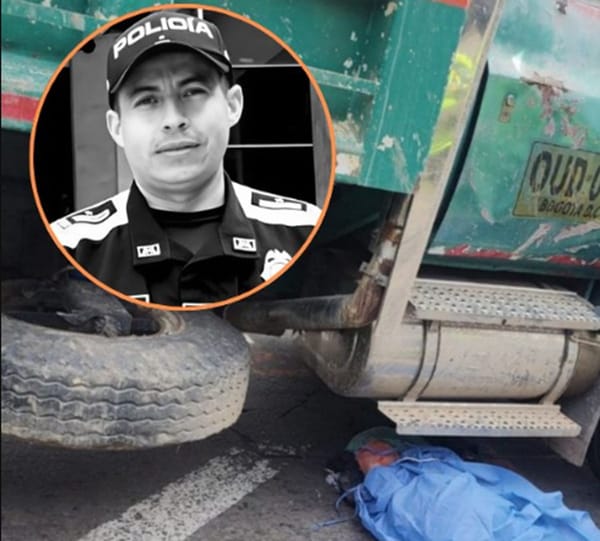 Policía se suicidó lanzándose a una volqueta