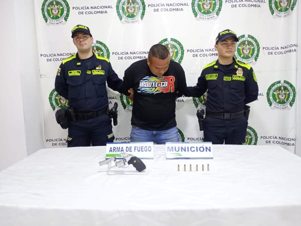 Capturan a hombre armado en Bucaramanga