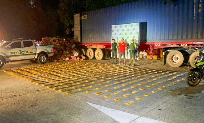 Incautados 320 kilogramos de clorhidrato de cocaína en Santander