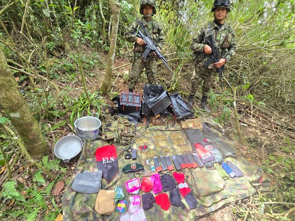 Combate entre Ejército y ELN deja una estructura en huida e incautación de material de guerra