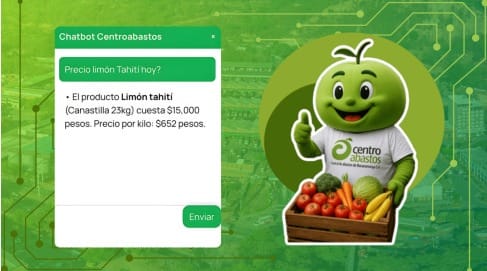 Centroabastos lanza asistente virtual con IA para consultar precios en tiempo real