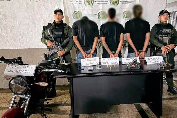 Tres capturados en flagrancia en Sabana de Torres