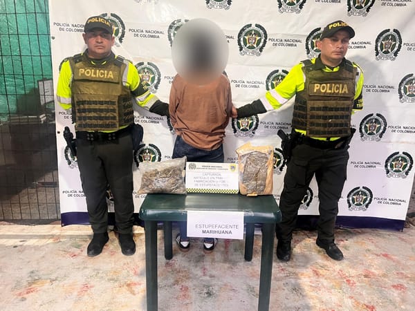 Capturada por llevar más de 1.400 dosis de marihuana