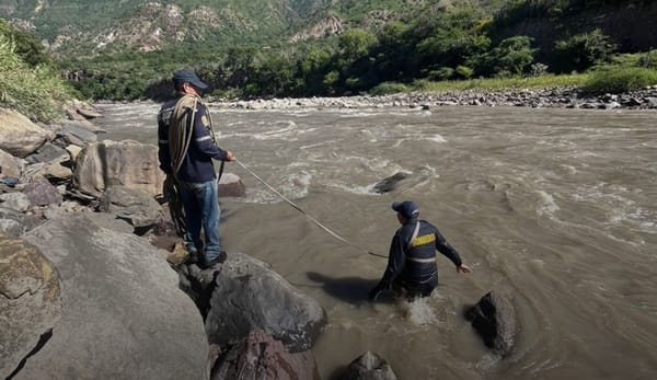 Un hombre cayó desde una tarabita al río Chicamocha y su cuerpo no ha sido recuperado