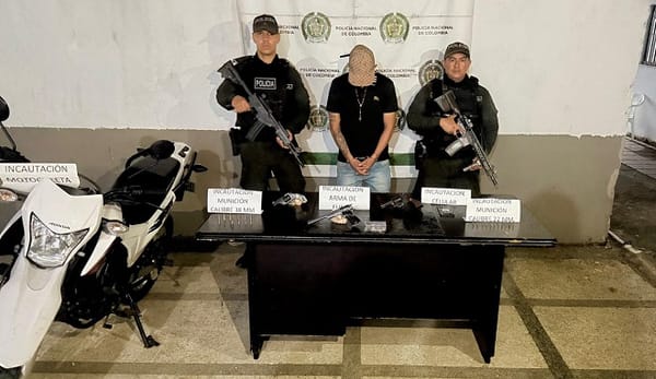 Detenido delincuente con armas de fuego