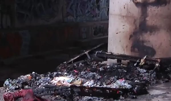 Ardió cambuche de habitante de calle con mascotas adentro presuntamente por acción de un policía